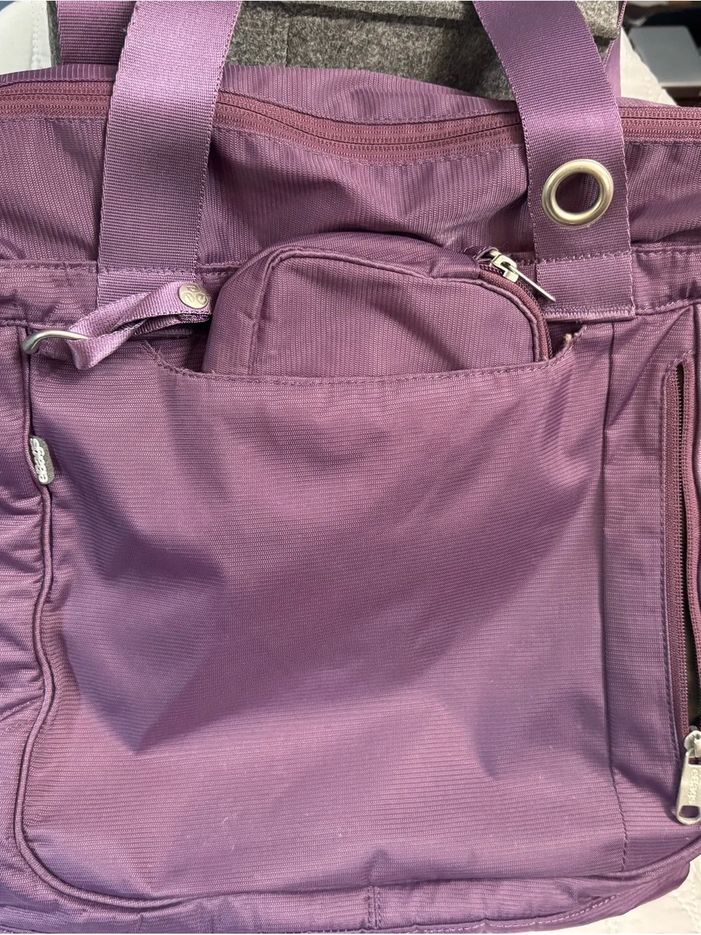 eBags Purple Organizer Tote Bag Fits 14